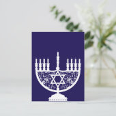 Hanukkah Menorah Feestdagenkaart (Staand voorkant)