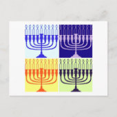 Hanukkah Menorah Feestdagenkaart (Voorkant)