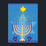 hanukkah menorah feestdagenkaart<br><div class="desc">"hanukkah menorah", "happy hanukkah", menorah, "star of david", "chanukah jewish", Hanukkah, "jewish feestdagen", "chanukah, hannukah, chanukkah channuka, channukah, chanukkah, hannuka, hebrew, jew, , judaism, judaora, judaha ica, </div>