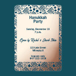 Hanukkah menorah folie uitnodiging<br><div class="desc">.Viel acht dagen en acht nachten van het festival van Lichten met Hanoekakaarten en geschenken. Het festival van de lichten is hier. Licht de menorah aan, speel met het droesdel en feast op latkes en sufganiyots. Viel de geest van Hanukkah met vrienden, familie en geliefden om hen Happy Hanukkah te...</div>