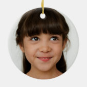 Hanukkah Menorah foto blauw Sinaasappel Keramisch Ornament (Achterkant)