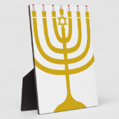 Hanukkah Menorah Fotoplaat (Zijkant)