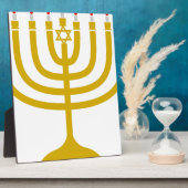 Hanukkah Menorah Fotoplaat (Zijkant)