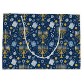 Hanukkah Menorah Gift Bag Groot Cadeauzakje (Achterkant)