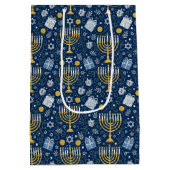 Hanukkah Menorah Gift Bag Medium Cadeauzakje (Achterkant)