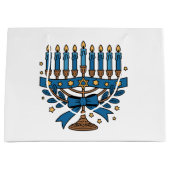 Hanukkah Menorah  Groot Cadeauzakje (Voorkant)
