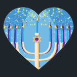 hanukkah menorah hart sticker<br><div class="desc">"hanukkah menorah",  "happy hanukkah",  menorah,  "star of david",  "chanukah jewish",  Hanukkah,  "jewish feestdagen",  "chanukah,  hannukah,  chanukkah channuka,  channukah,  chanukkah,  hannuka,  hebrew,  jew,  , judaism,  judaora,  judaha ica, </div>