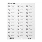 Hanukkah Menorah Holiday Adres Etiket (Full Sheet)