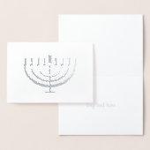 Hanukkah Menorah Holiday Custom Kaart (Display)