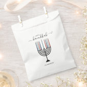 Hanukkah Menorah Holiday Favor Bags Bedankzakje (Geknipt)