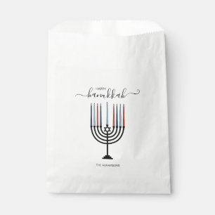 Hanukkah Menorah Holiday Favor Bags Bedankzakje