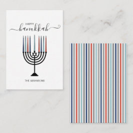 Hanukkah Menorah Holiday Mini Note Kaart Notitiekaartje