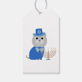 Hanukkah Menorah-Kat Cadeaulabel (Voorkant)