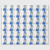 Hanukkah Menorah Kat Cadeaupapier (Vlak)