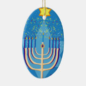 hanukkah menorah keramisch ornament (Rechts)