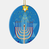 hanukkah menorah keramisch ornament (Rechts)