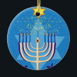 hanukkah menorah keramisch ornament<br><div class="desc">"hanukkah menorah",  "happy hanukkah",  menorah,  "star of david",  "chanukah jewish",  Hanukkah,  "jewish feestdagen",  "chanukah,  hannukah,  chanukkah channuka,  channukah,  chanukkah,  hannuka,  hebrew,  jew,  , judaism,  judaora,  judaha ica, </div>