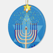 hanukkah menorah keramisch ornament (Links)