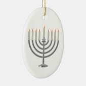 Hanukkah menorah keramisch ornament (Rechts)