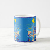 hanukkah menorah koffiemok (Voorkant rechts)