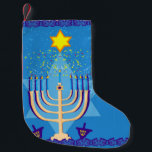 Hanukkah Menorah kous Kleine Kerstsok<br><div class="desc">"hanukkah menorah ", "happy hanukkah", menorah, "ster van david", "chanukah jewish", Hanukkah, "joodse feestdagen", chanukah, hannukah, chanukkah</div>