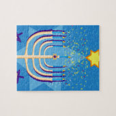 hanukkah menorah legpuzzel (Horizontaal)