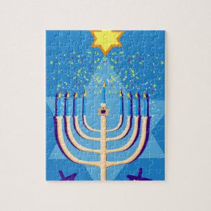 hanukkah menorah legpuzzel