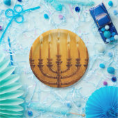 Hanukkah Menorah Lichten Papieren Bord (Feest)