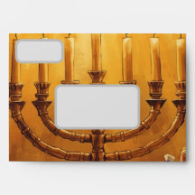 Hanukkah Menorah Lichtfestival Envelop