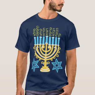 Hanukkah Menorah Lights Family Love Chanukkah T-shirt