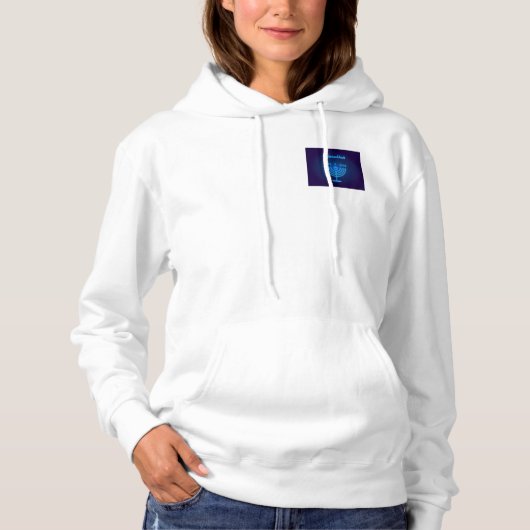 Hanukkah Menorah Lights Holiday Hoodie (Voorkant)