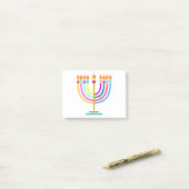 Hanukkah Menorah Lights Holiday Post-it® Notes (Op bureau)