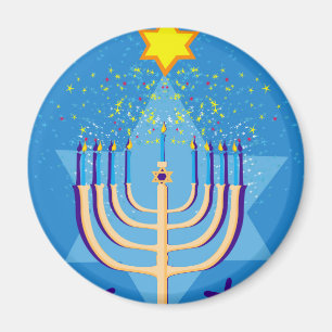 hanukkah menorah magneet