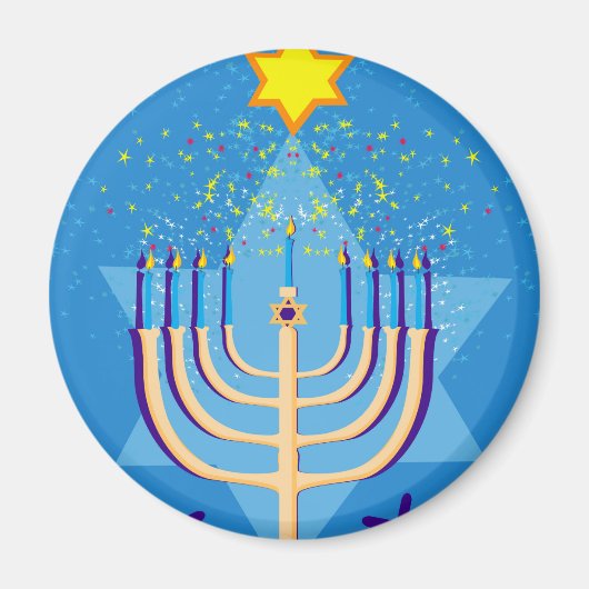 hanukkah menorah magneet (Voorkant)