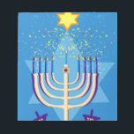 hanukkah menorah notitieblok<br><div class="desc">"hanukkah menorah",  "happy hanukkah",  menorah,  "star of david",  "chanukah jewish",  Hanukkah,  "jewish feestdagen",  "chanukah,  hannukah,  chanukkah channuka,  channukah,  chanukkah,  hannuka,  hebrew,  jew,  , judaism,  judaora,  judaha ica, </div>