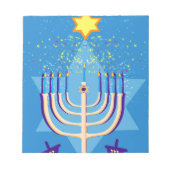 hanukkah menorah notitieblok (Voorkant)