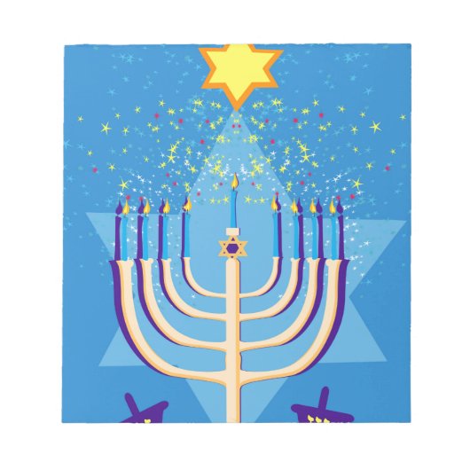 hanukkah menorah notitieblok (Voorkant)