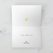 Hanukkah Menorah Olijven, Grijze Gevouwen Groep Kaart (Binnen)