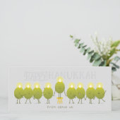Hanukkah Menorah Olijven | Grijze Groep (Staand voorkant)