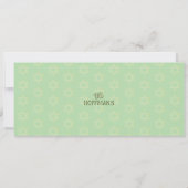 Hanukkah Menorah Olives | Blauwgroen groene groeps (Achterkant)