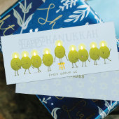 Hanukkah Menorah Olives | Bleek Blue Group Kaart