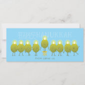 Hanukkah Menorah Olives | Wenskaart van de groep (Voorkant)