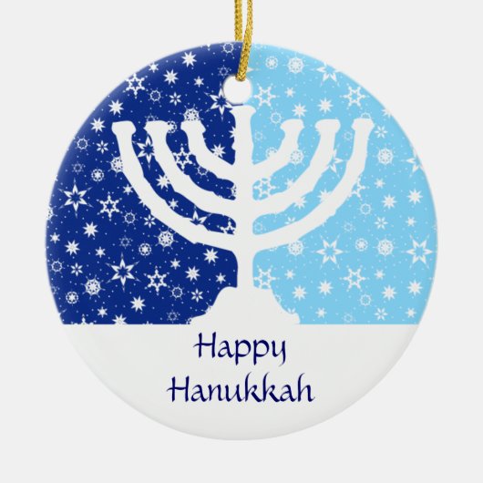 Hanukkah Menorah Ornament (Voorkant)
