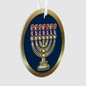 Hanukkah Menorah Ornament (voorkant)