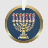 Hanukkah Menorah Ornament (voorkant)