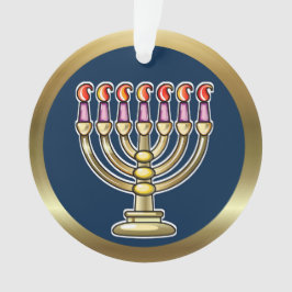 Hanukkah Menorah Ornament