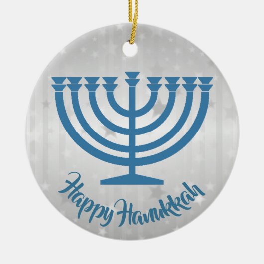 Hanukkah Menorah Ornament (Voorkant)