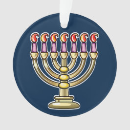 Hanukkah Menorah Ornament