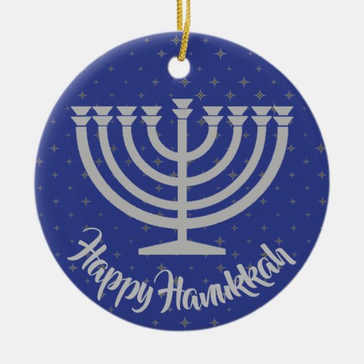 Hanukkah Menorah Ornament (Voorkant)