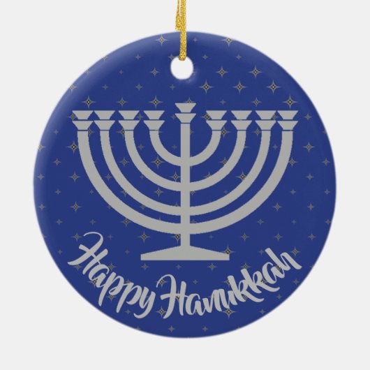 Hanukkah Menorah Ornament (Achterkant)